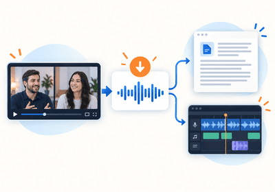 How to Extract Audio for Transcription or Podcast Editing