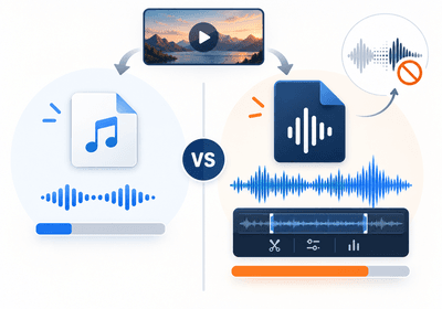 MP3 vs WAV for Extracted Video Audio