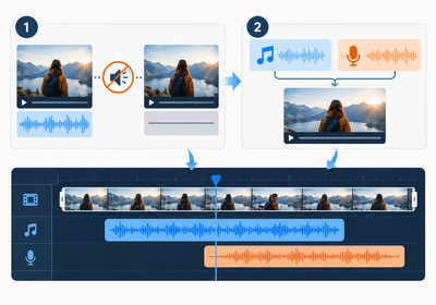 How to Replace Original Video Audio With Music or Voiceover