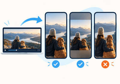 How to Resize a Horizontal Video for Vertical Platforms Without Stretching