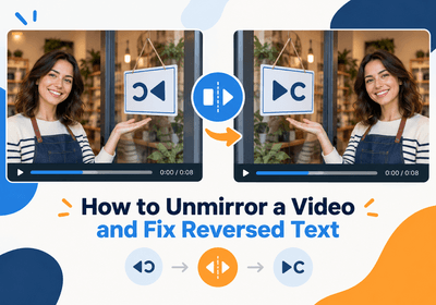 How to Unmirror a Video and Fix Reversed Text