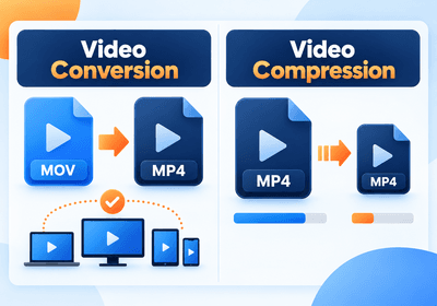 Video Conversion vs Compression: What Is the Difference?